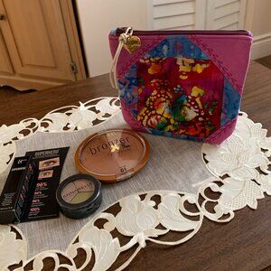 Assorted New Makeup With Handmade Pouch